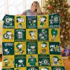 Oakland Athletics Snoopy Love Quilt Blanket Bedding Set 0