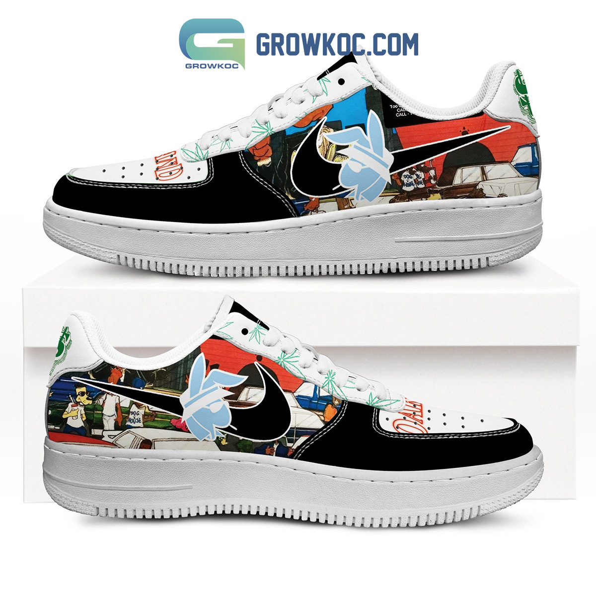 Oakland Playboy Money Fan Air Force 1 Shoes2B1 f4MeW