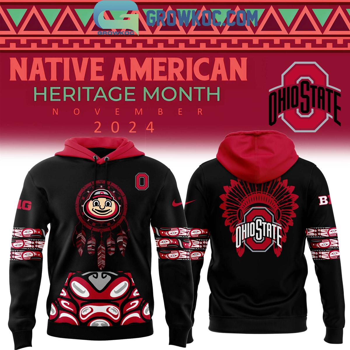 Ohio State Buckeyes Celebrating Native American Heritage Month 2024 Hoodie T Shirt 1 1St5d