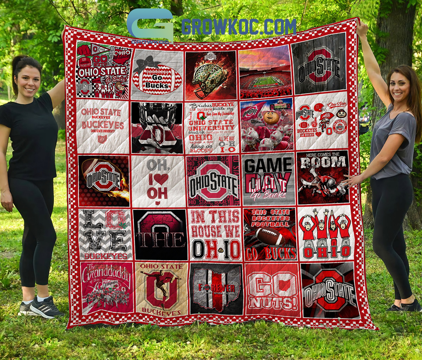Ohio State Buckeyes NCAA Collection Design Fleece Blanket Quilt2B1 f8sVO