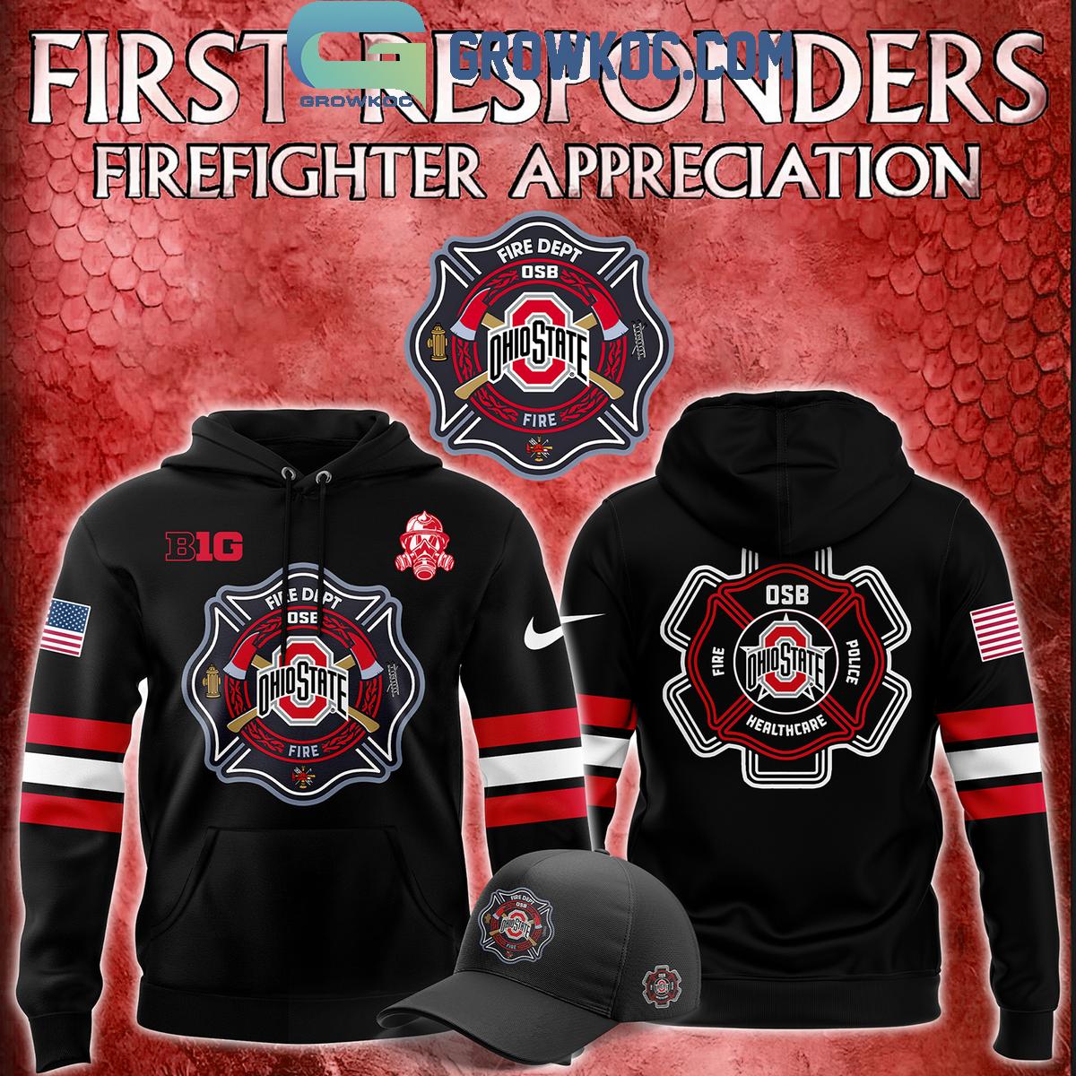 Ohio State Buckeyes Night Of 2024 Firefighter Appreciation Celebrate Hoodie T Shirt 1 OPiPb