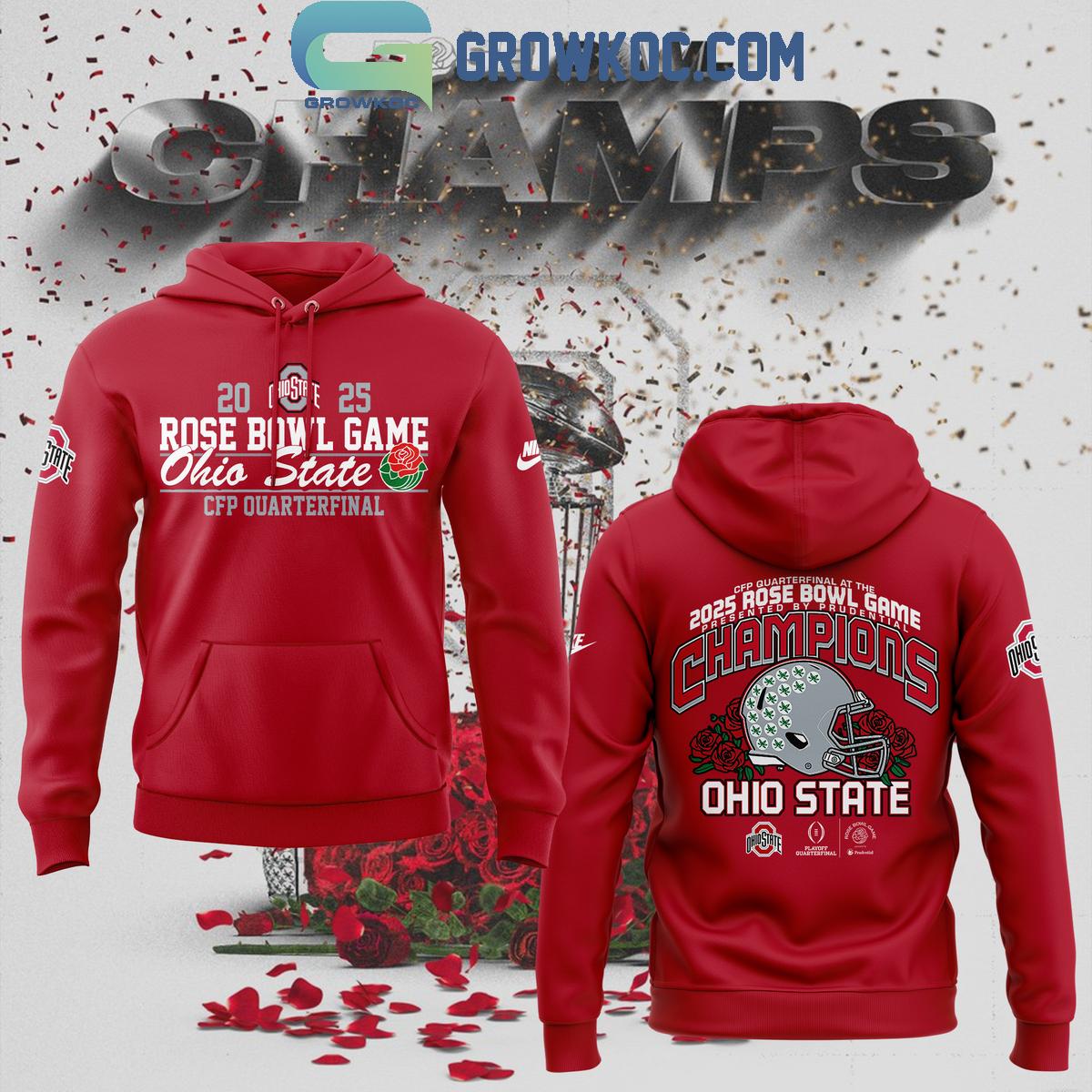 Ohio State Buckeyes Ready For CFP Quarterfinal Rose Bowl Game Champions 2025 Hoodie T Shirt 1 gwrFb
