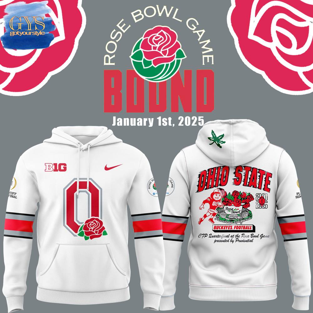 Ohio State Buckeyes Rose Bowl Game 2025 Hoodie 1