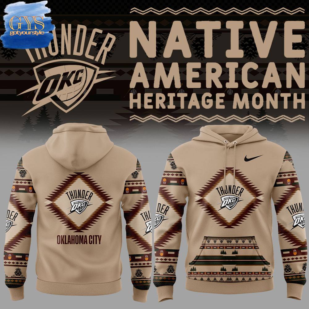 Oklahoma City Thunder Native American Heritage Limited Edition Hoodie 1