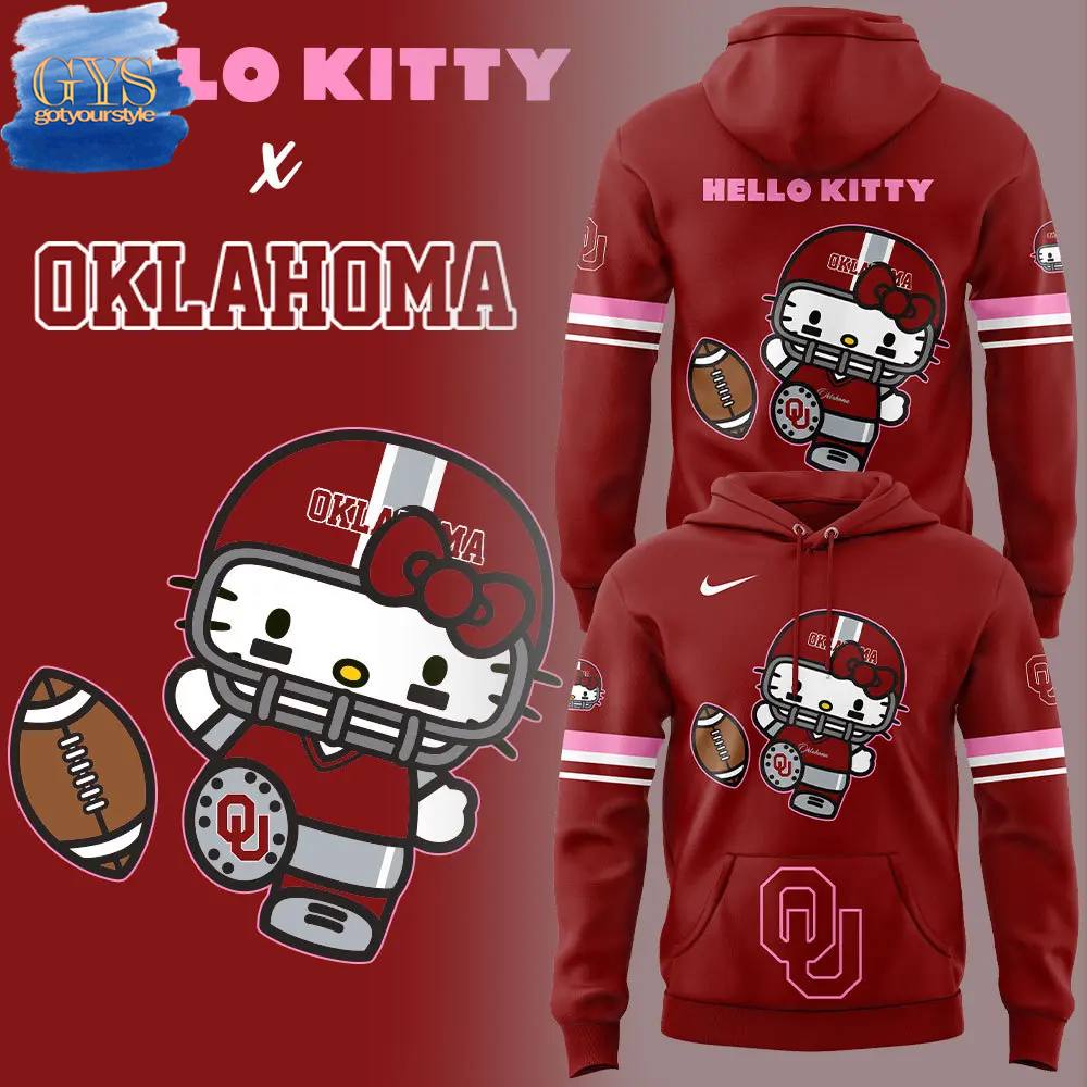 Oklahoma Football x Hello Kitty Hoodie Limited Edition Hoodie 1