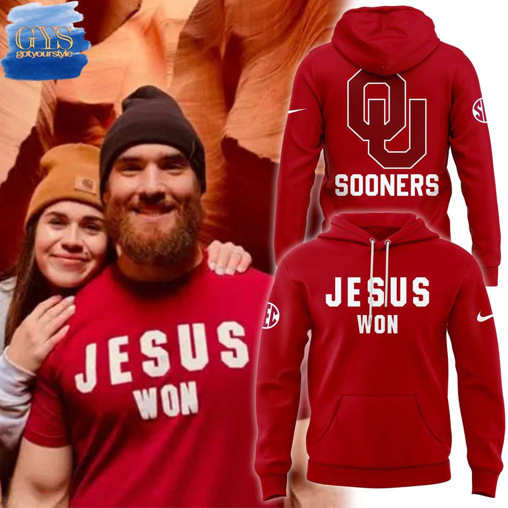 Oklahoma Sooners Jesus Won 2024 Special Edition Hoodie 1