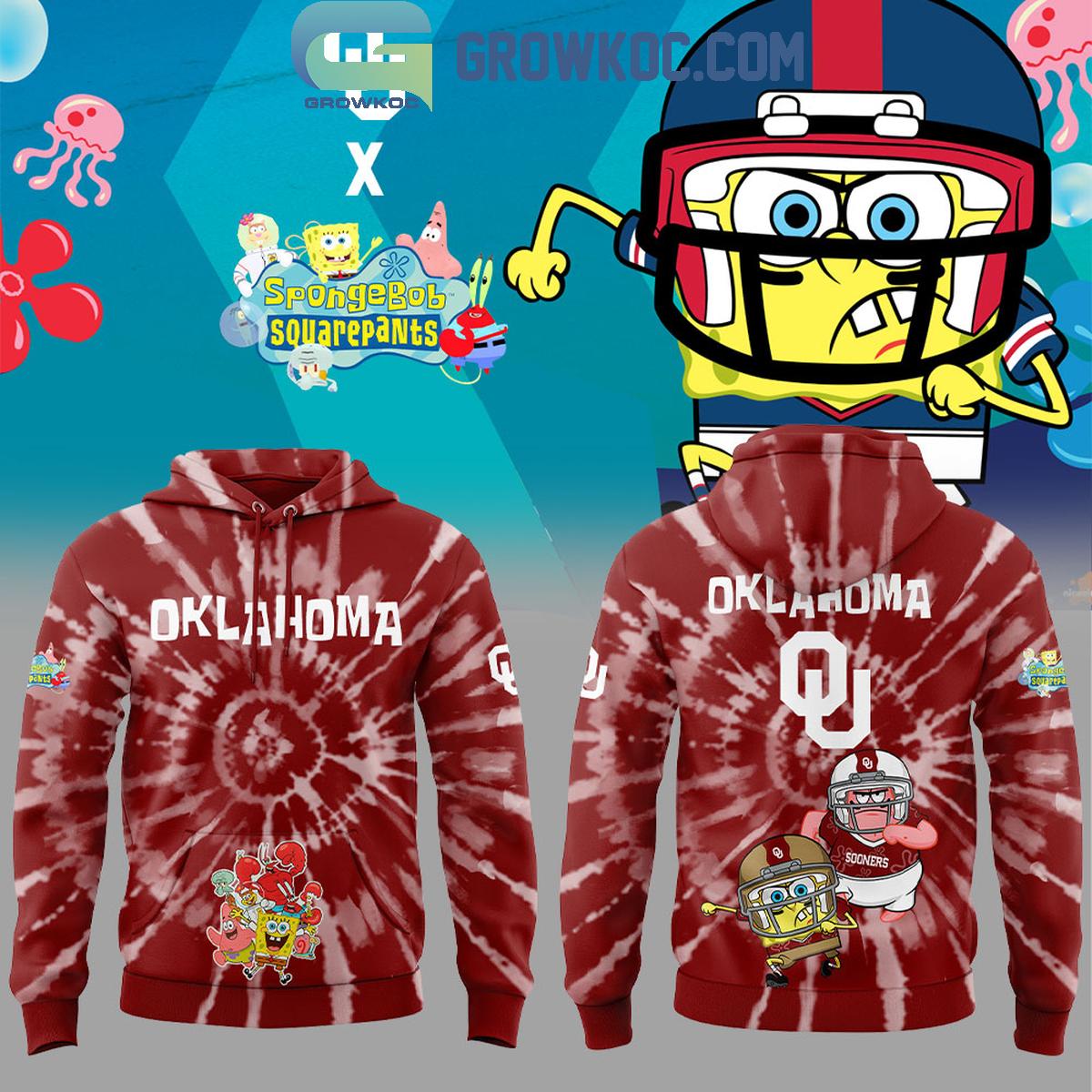 Oklahoma Sooners SpongeBob SquarePants Hoodie Shirt 1 ukJsW