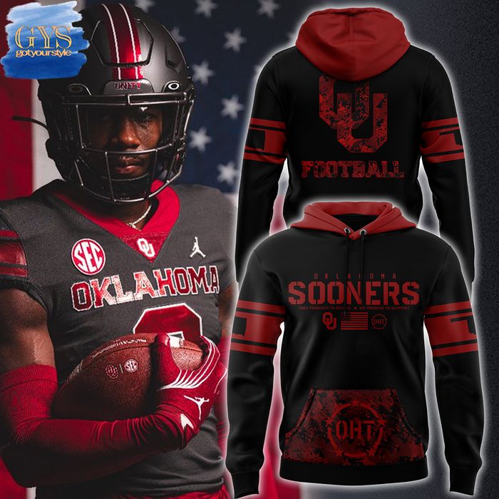 Oklahoma Sooners x Military Appreciation Day 2024 Premium Pullover Hoodie 1