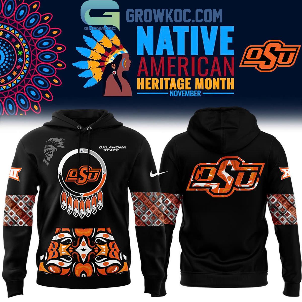 Oklahoma State Cowboys Proud Of Native American Heritage Month 2024 Hoodie T Shirt 1 mR71u