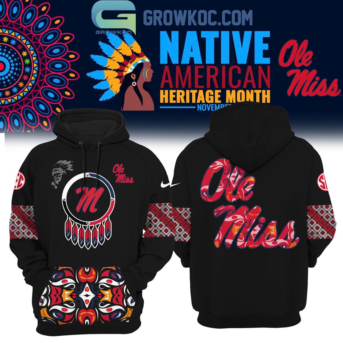 Ole Miss Rebels NCAA 2024 Native American Heritage Month Hoodie T Shirt 1 Zz07E