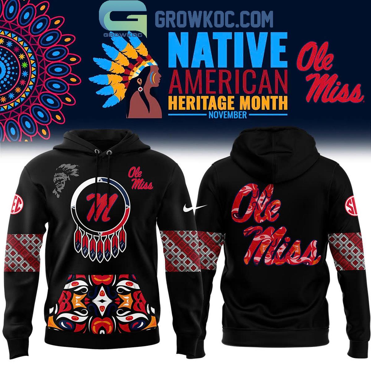 Ole Miss Rebels Proud Of Native American Heritage Month 2024 Hoodie T Shirt 1 FA7zf