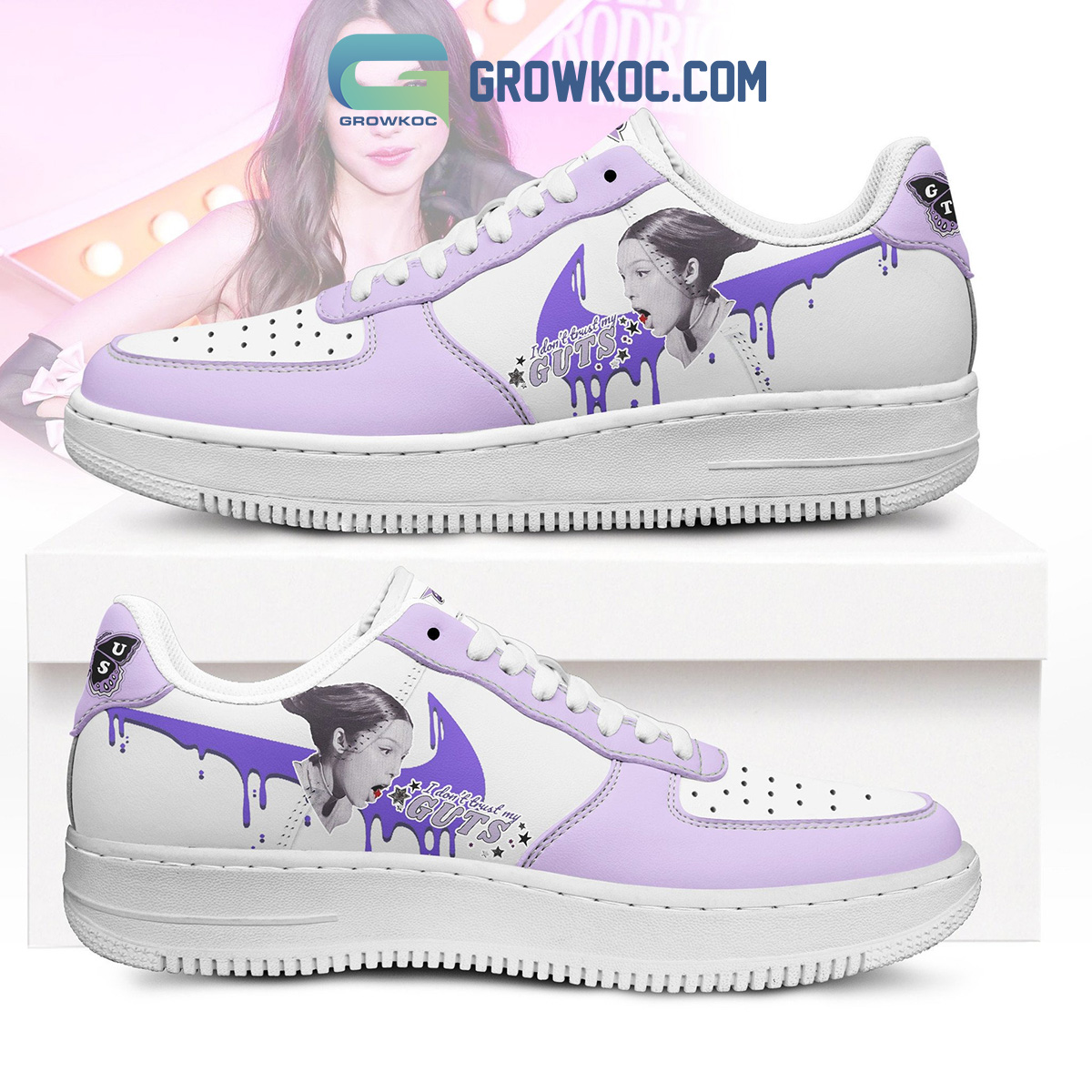Olivia Rodrigo I Dont Trust My Guts Air Force 1 Shoes2B1 Clj6q