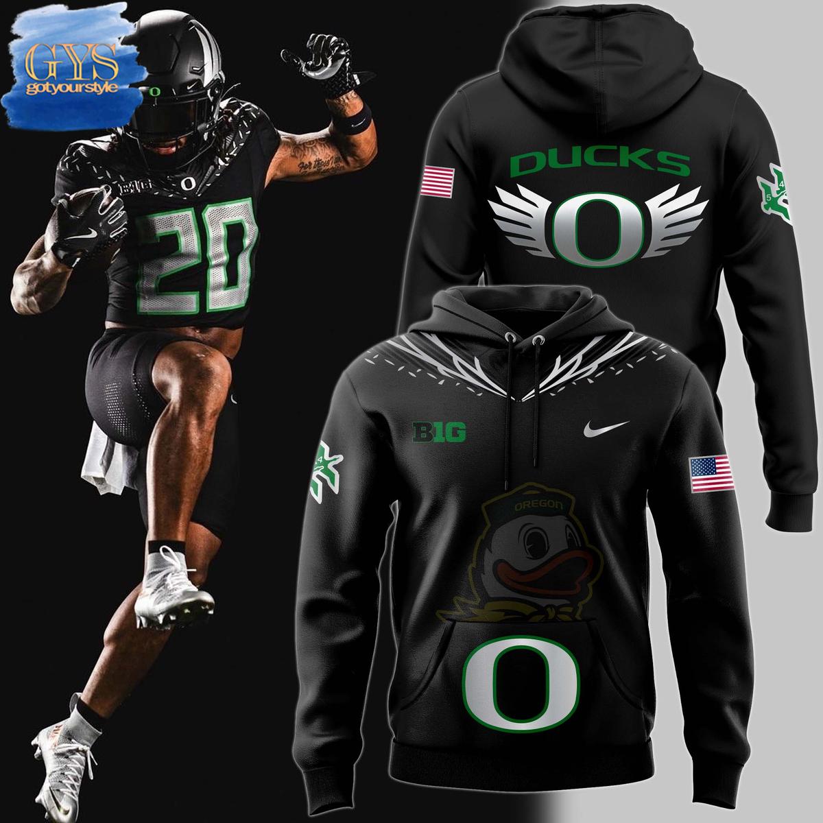 Oregon Ducks Disrupt The Darkness Nike Hoodie 1