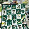 Oregon Ducks NCAA Mickey Disney Fleece Blanket Quilt2B1 JXVlo