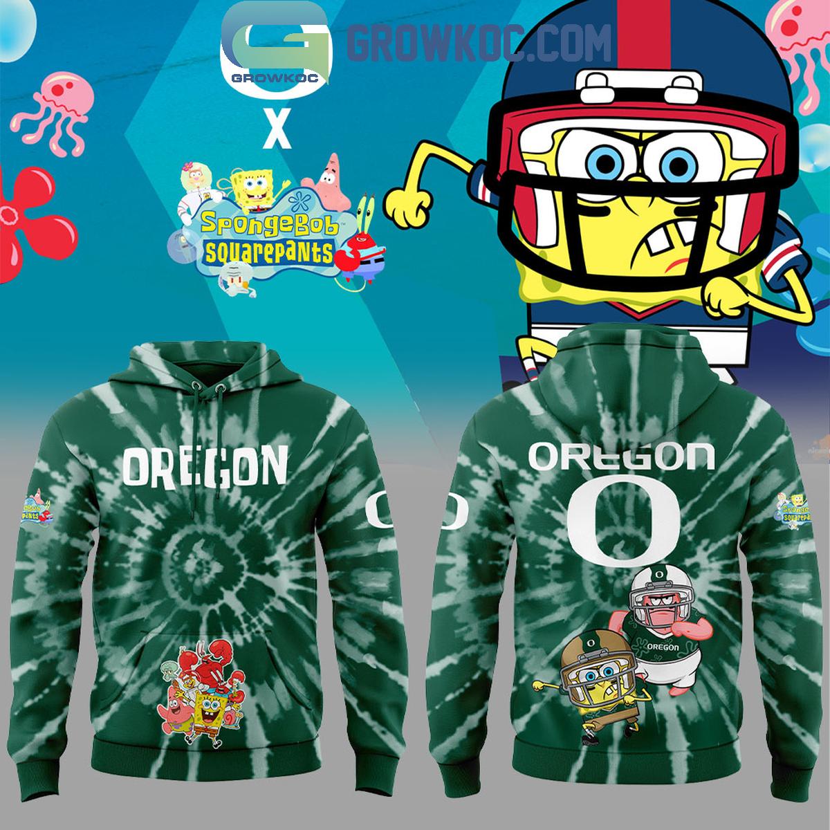Oregon Ducks SpongeBob SquarePants Hoodie Shirt 1 fwJwK