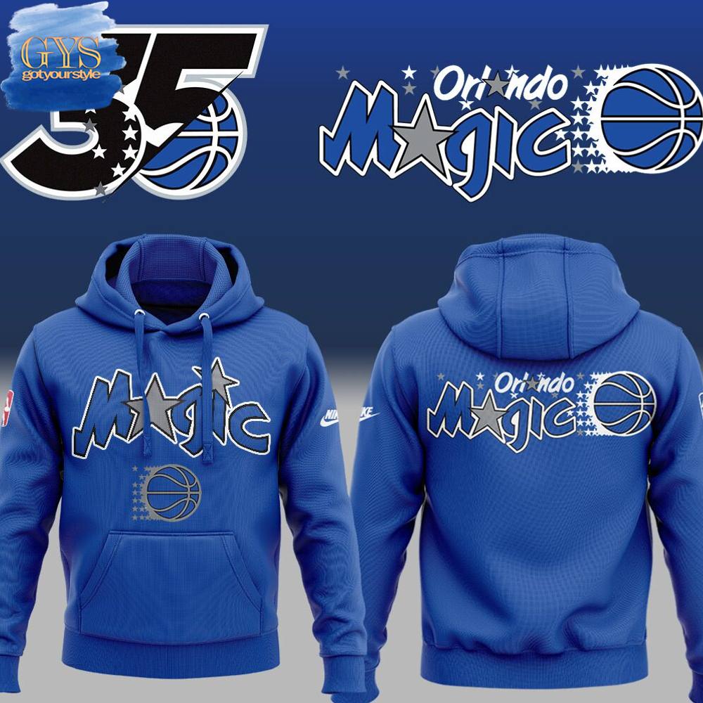 Orlando Magic Blue 35th Anniversary Limited Edition Hoodie 1