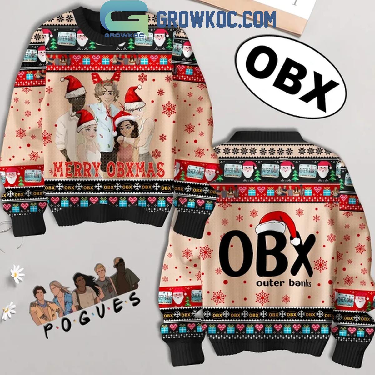 Outer Banks OBX Merry Obxmas 2024 Christmas Ugly Sweater 1 not0U
