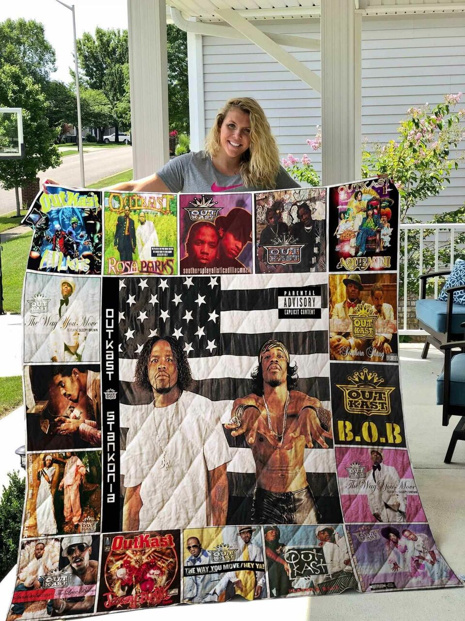 Outkast Blanket Quilt Bedding Set with Name Personalization 0