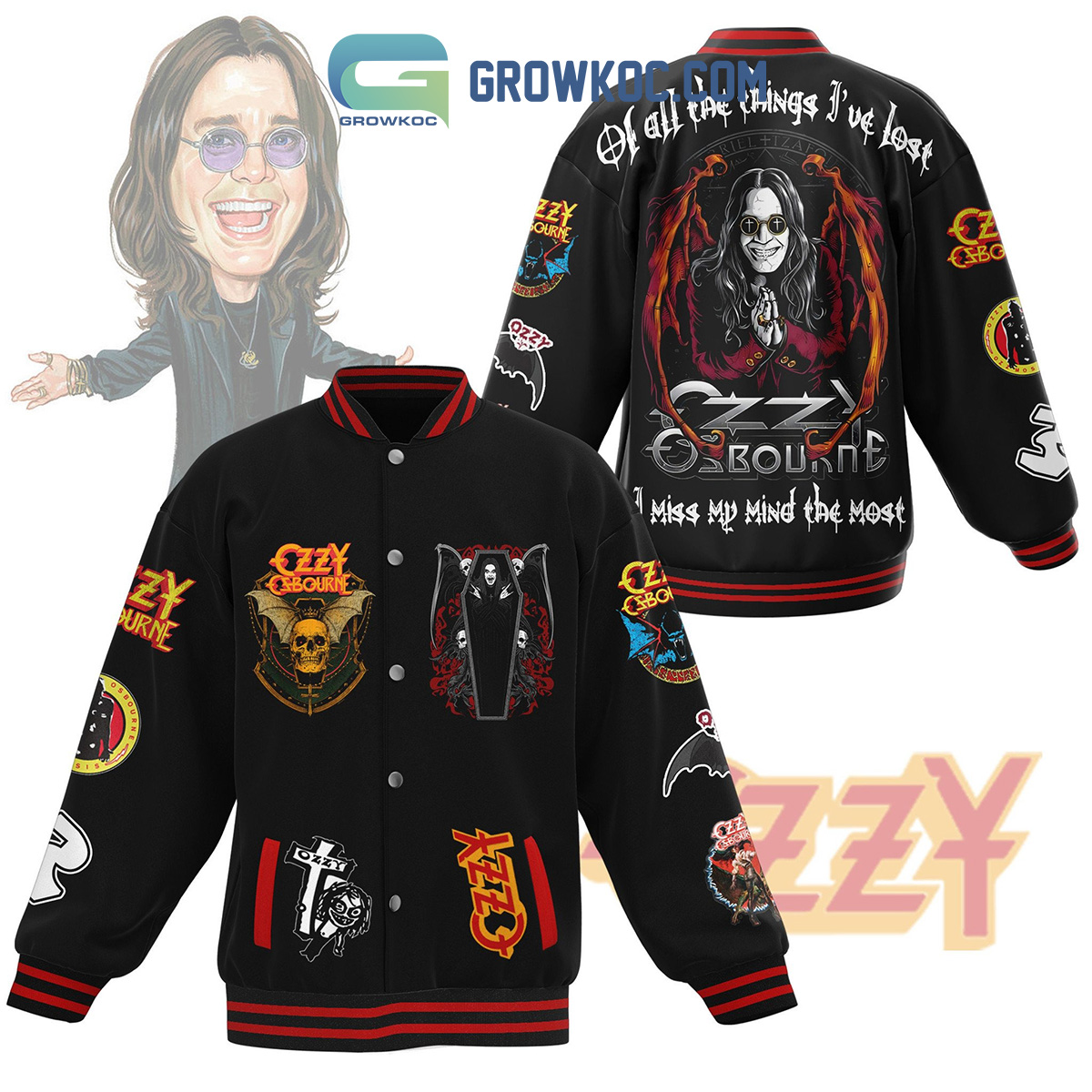 Ozzy Osbourne The Thing Ive Lost Baseball Jacket2B1 bUOyt
