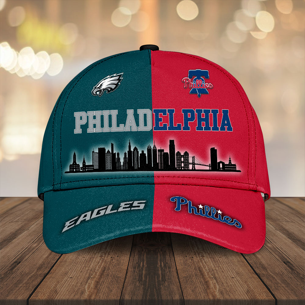 PHILADELPHIA EAGLES X PHILADELPHIA PHILLIES CLASSIC CAP TMTHU1037