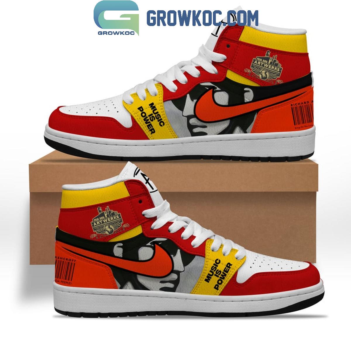 Paul King Artwerks Music Is Power Fan Air Jordan 1 Shoes 1 8Y4gl