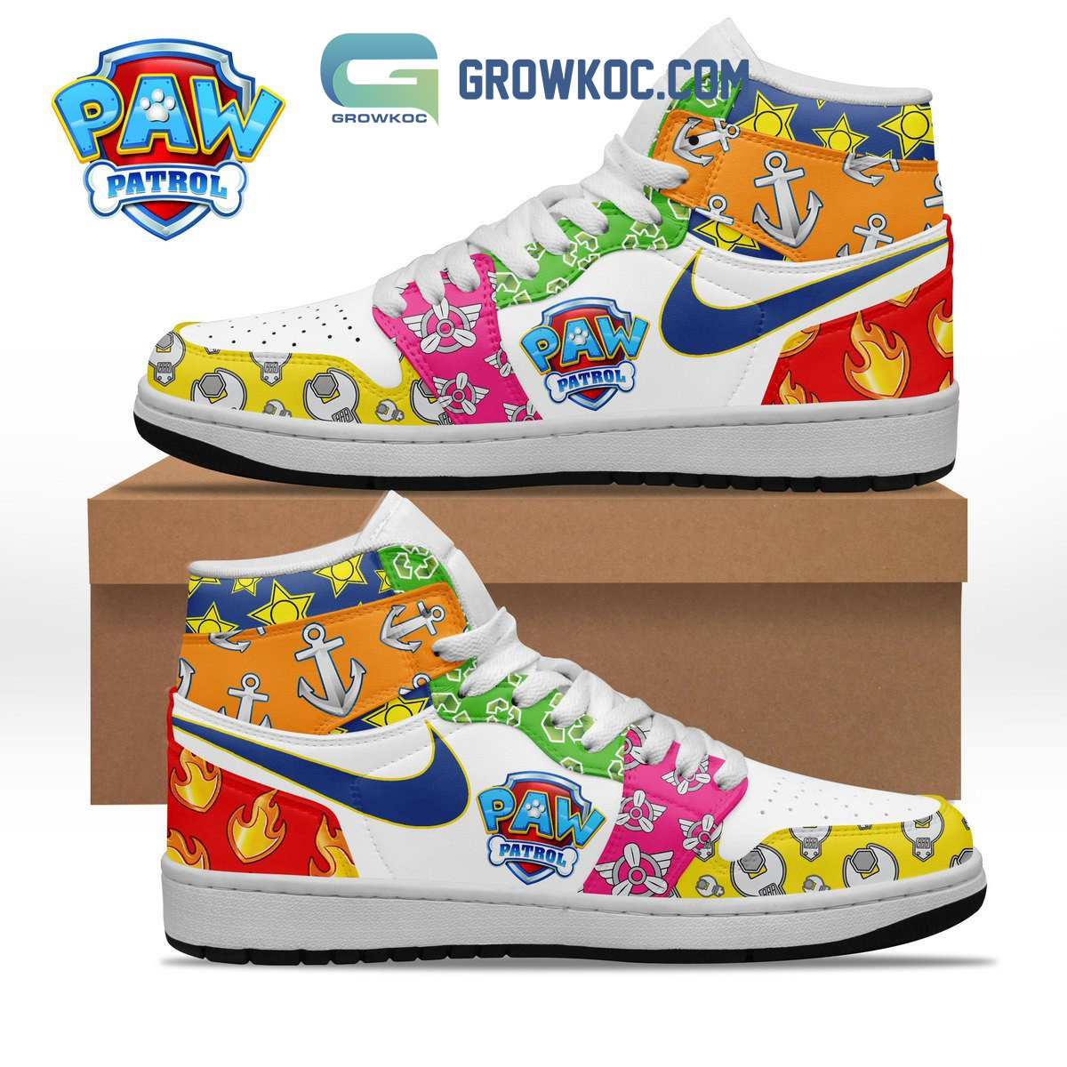 Paw Patrol Cartoon Fan Air Jordan 12B1 9L159