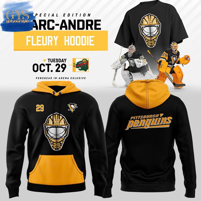 Penguins Marc Andre Fleury Limited Edition Hoodie 1