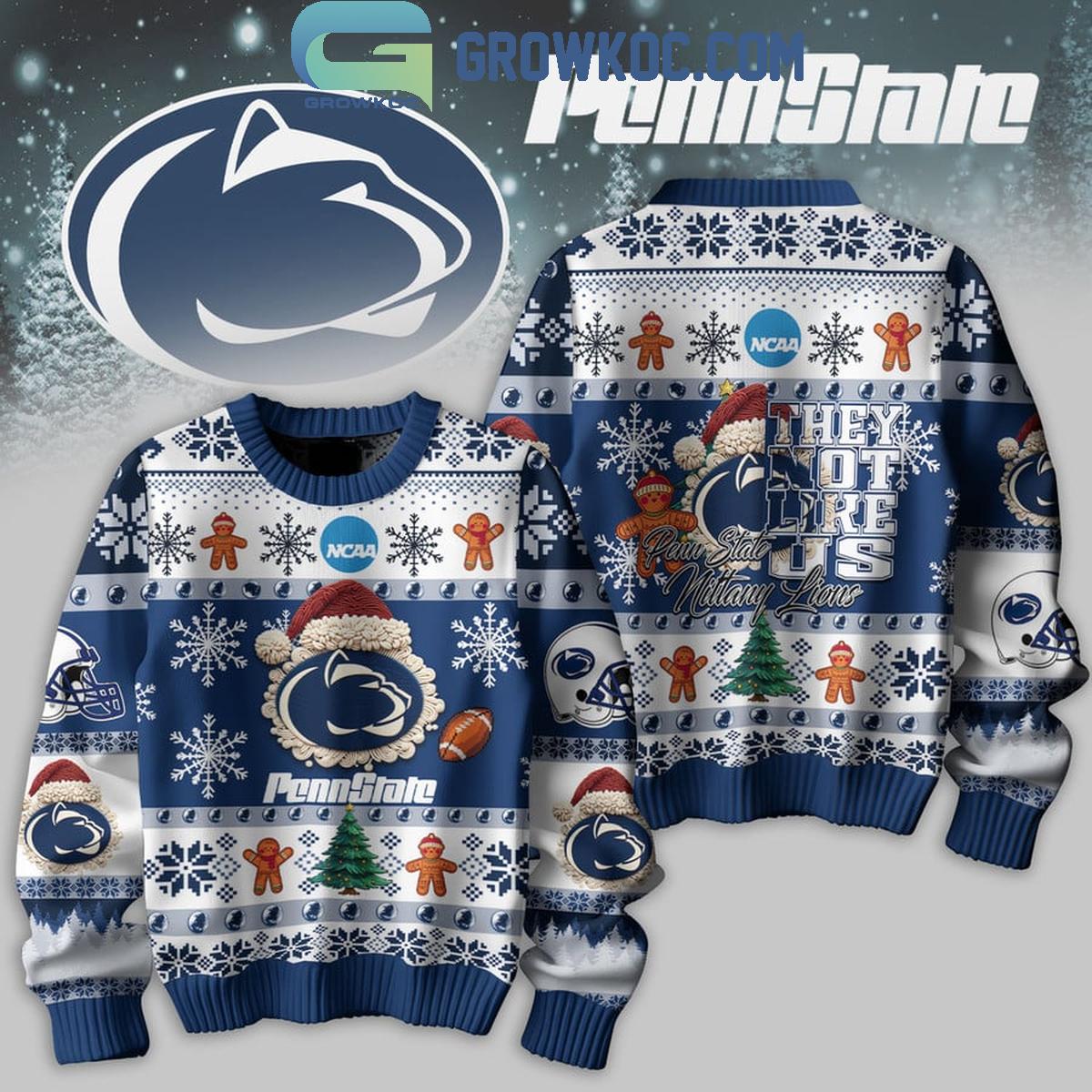 Penn State Nittany Lions Football They Not Like Us Christmas Ugly Sweater 1 hroJU