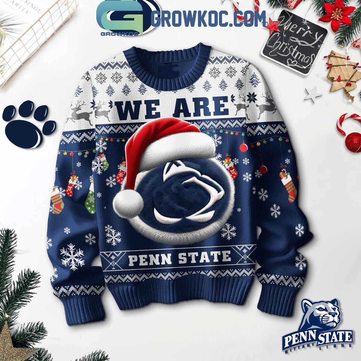 Penn State Nittany Lions We Are Penn State Football Christmas Ugly Sweater 1 ePrwD