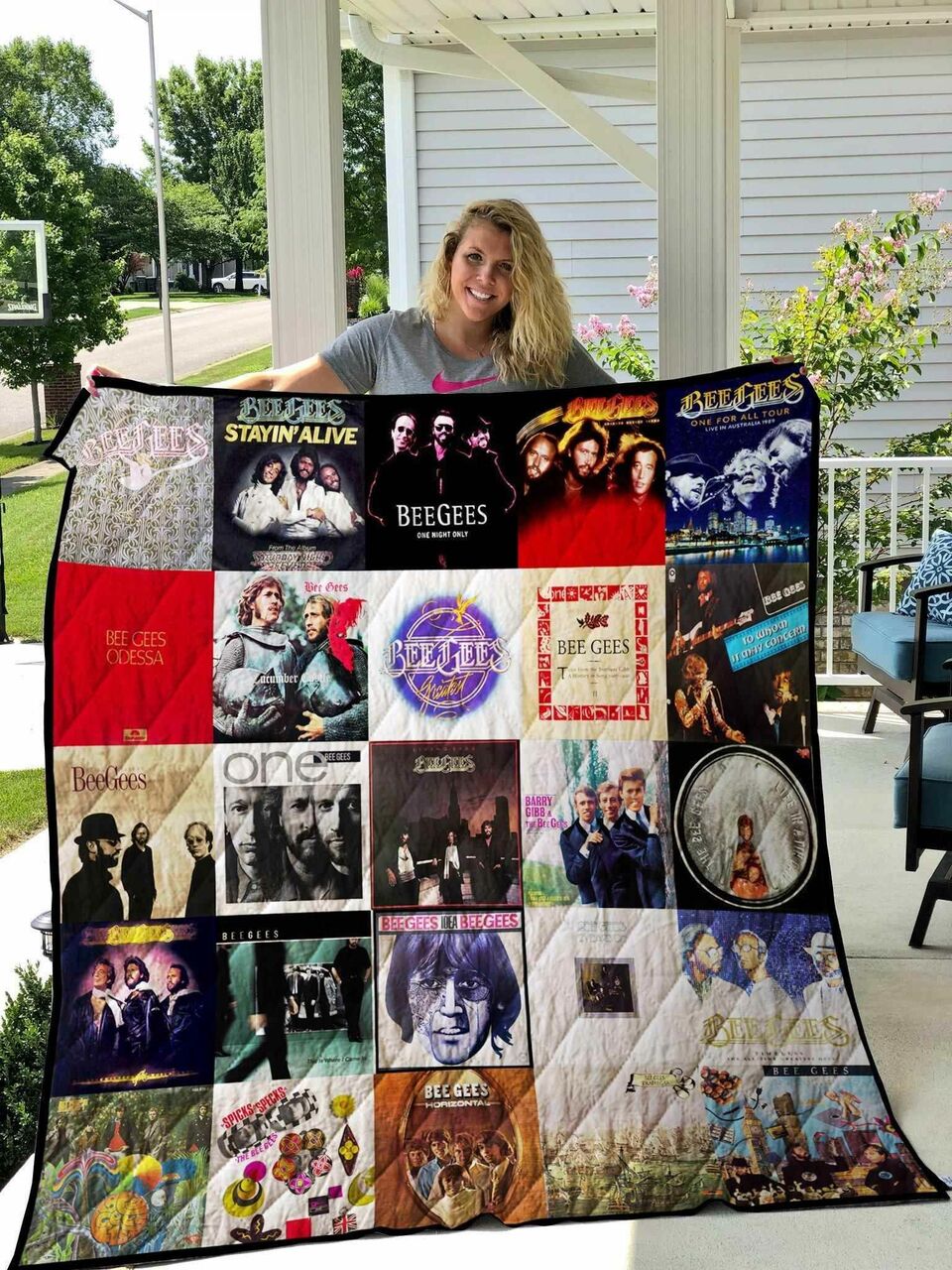 Personalized Bee Gees Blanket Quilt Bedding Set Great Gifts for Family and Bedroom Decor 0