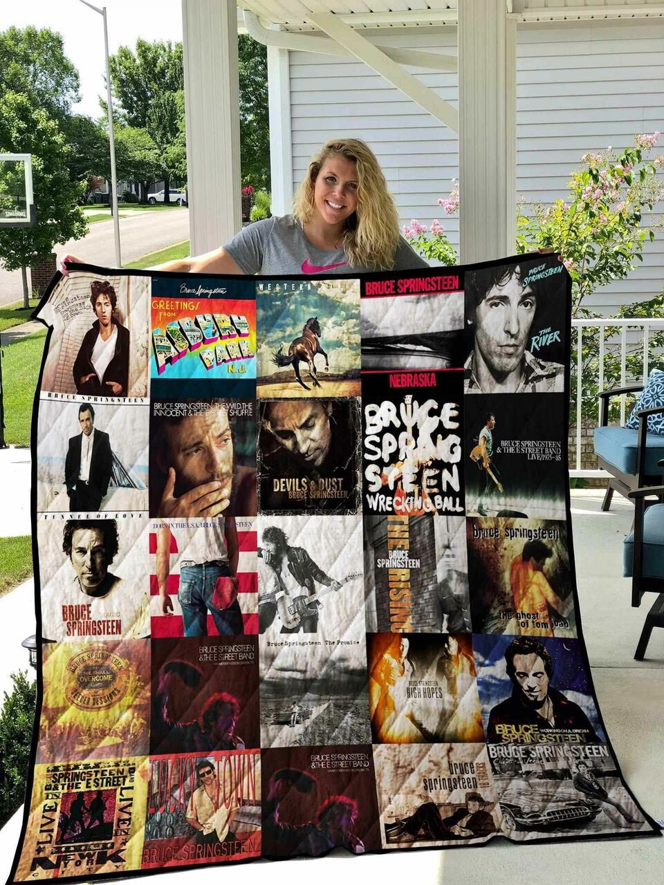 Personalized Bruce Springsteen Blanket Quilt Bedding Set Gifts for Fans and Family 0