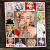 Personalized Marilyn Monroe Queen Quilt Blanket Inspirational Gift for Fans 0