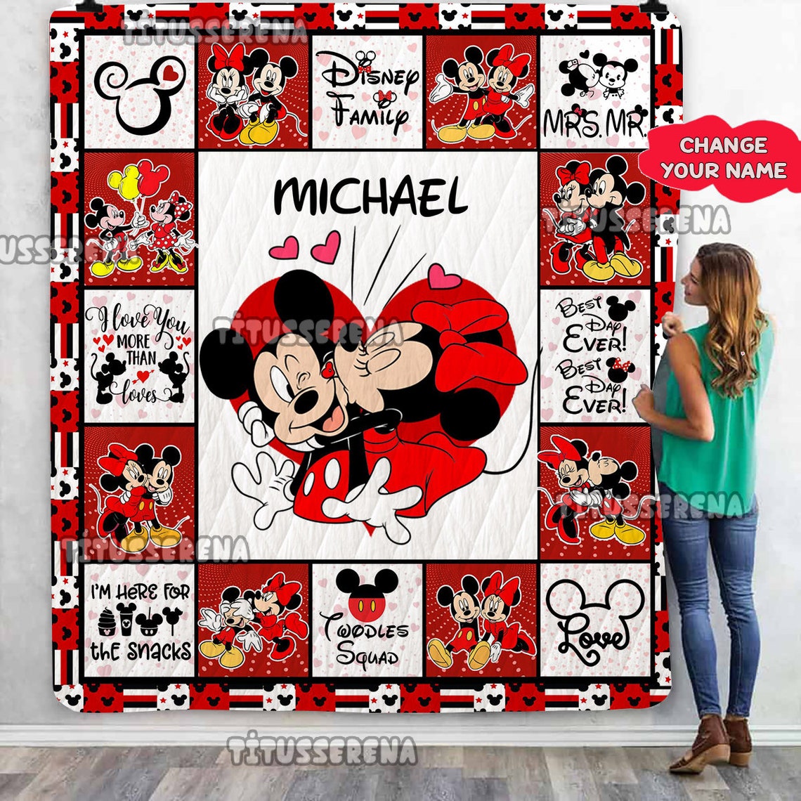 Personalized Mickey Mouse Quilt Blanket Mickey Mouse Fleece Blanket Mickey Mouse Birthday Gifts Christmas Gift For Kids 1 1 1