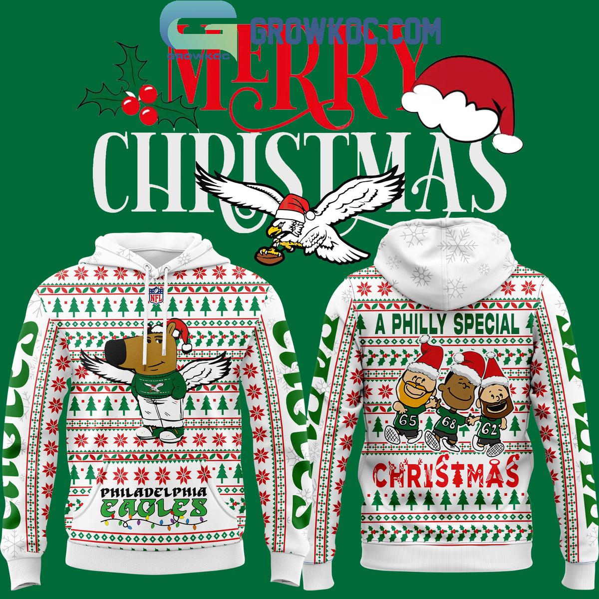 Philadelphia Eagles 2024 Christmas Chill Guy Hoodie T Shirt 1 MGdY7