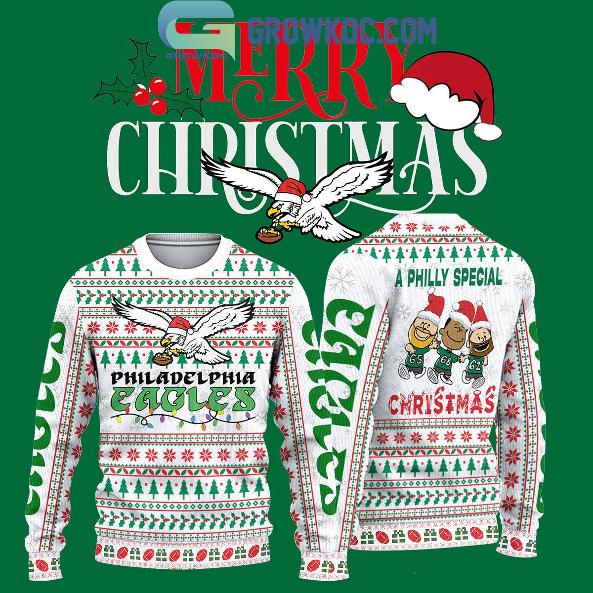 Philadelphia Eagles 2024 Christmas Chill Guy Ugly Sweater 1 IWJ4F