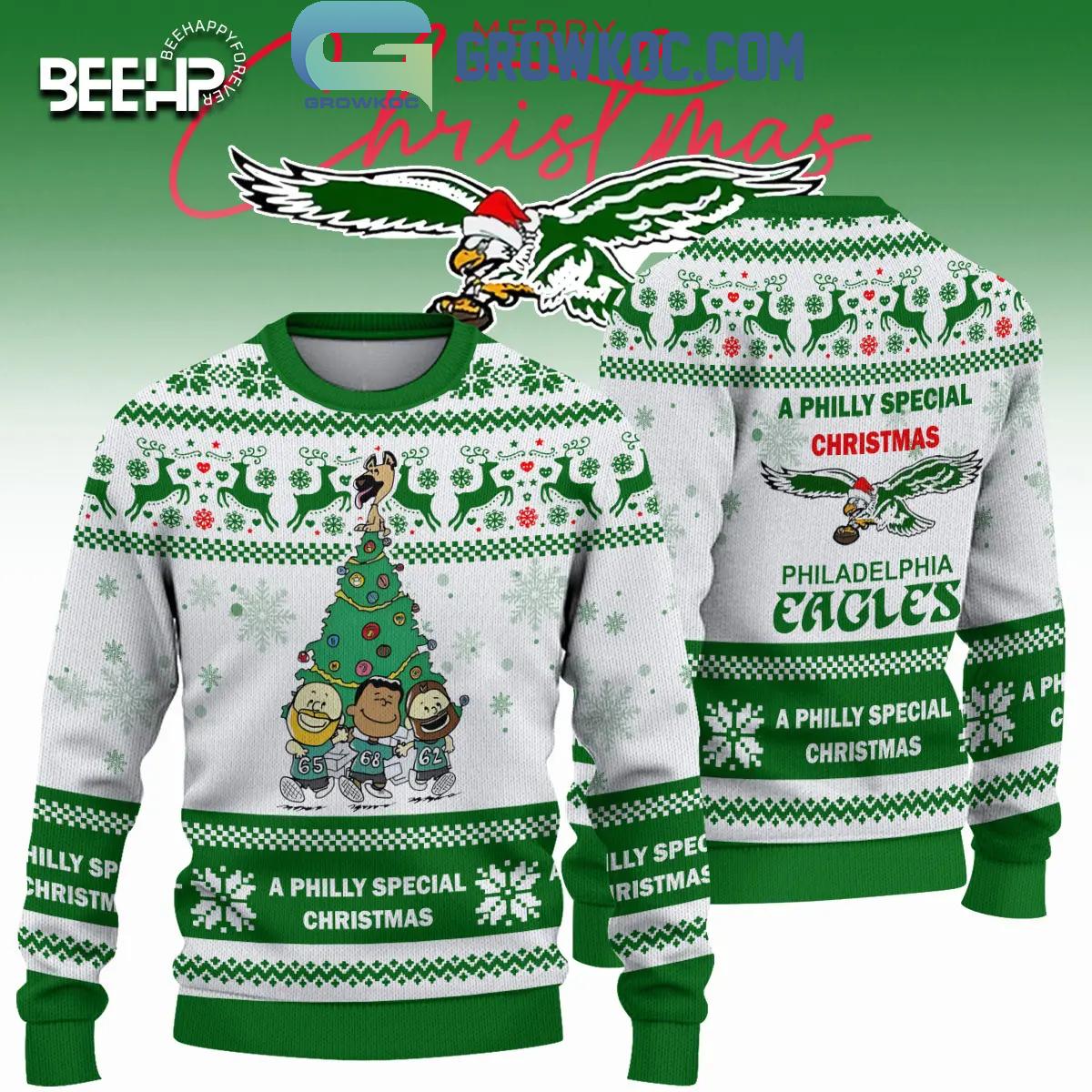 Philadelphia Eagles 2024 Merry A Philly Christmas Ugly Sweater 1 8QSjG