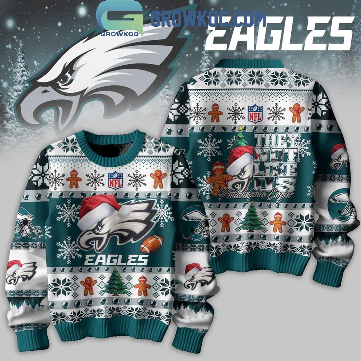 Philadelphia Eagles 2024 They Not Like Us Eagles Christmas Ugly Sweater 1 oeLVL