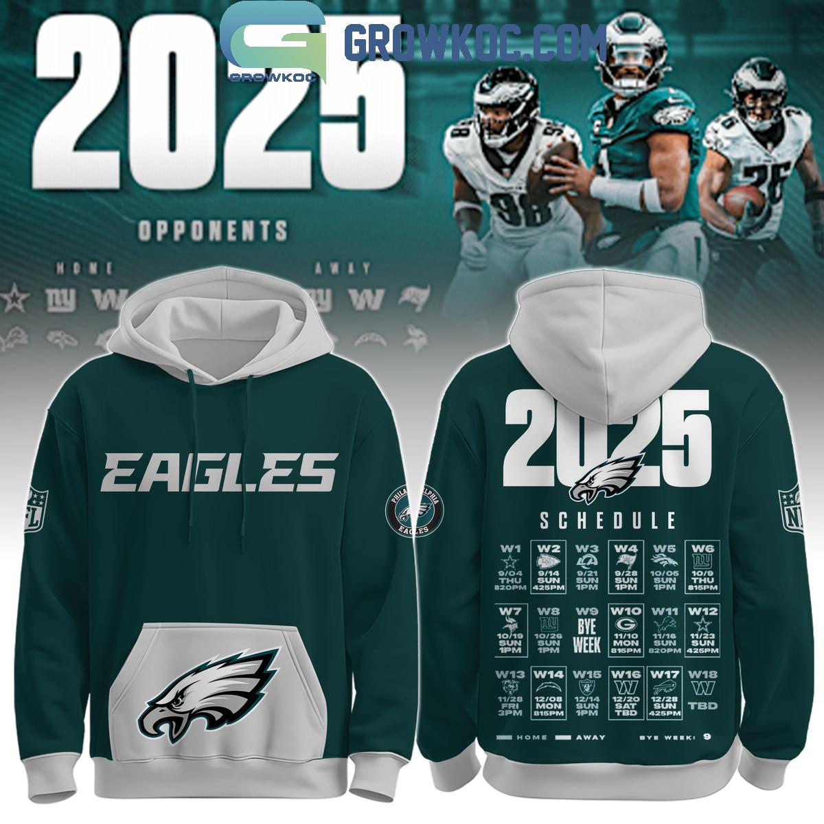 Philadelphia Eagles Schedule Release 2025 Hoodie Shirt 1 9ixAw