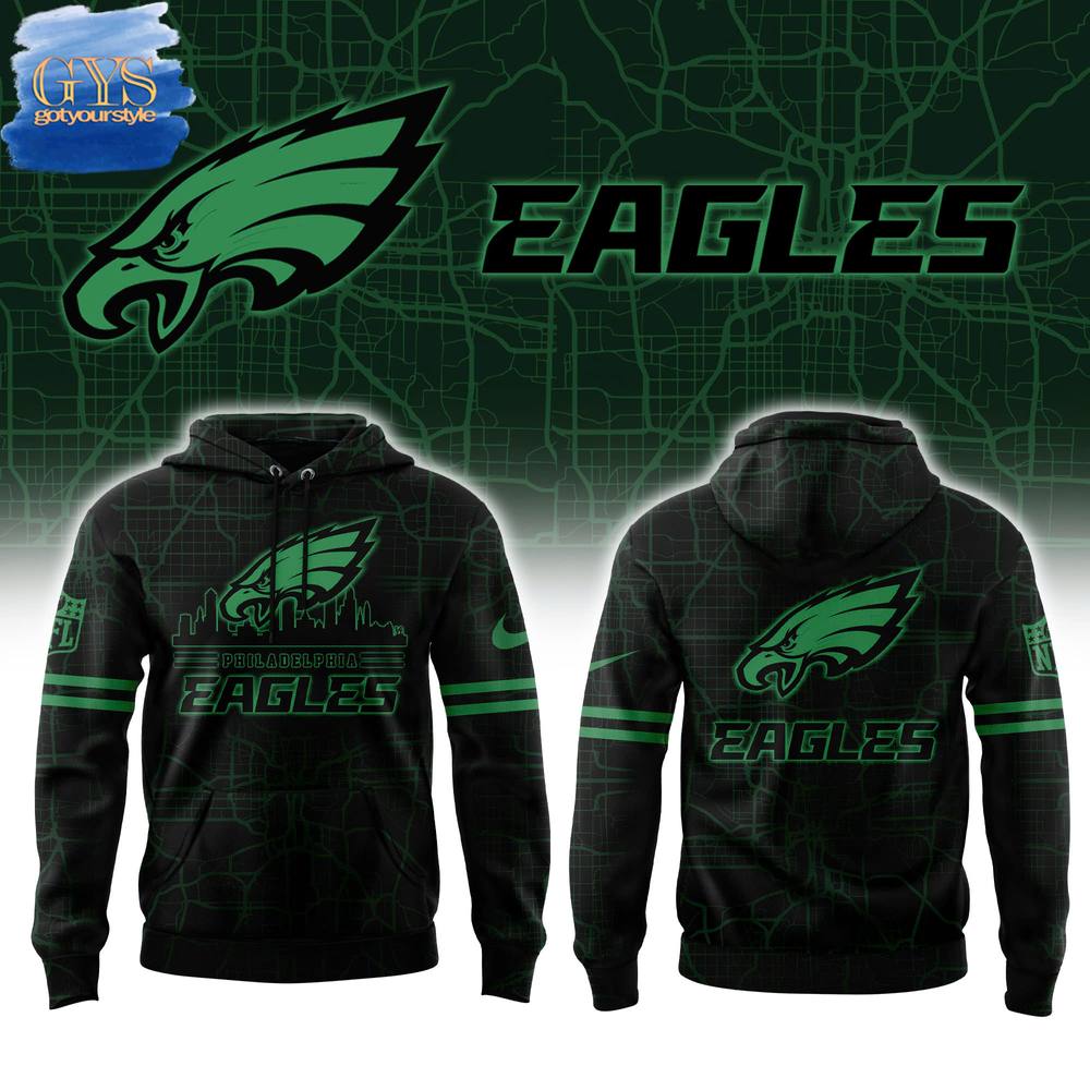 Philadelphia Eagles Skyline Limited Edition Black Hoodie 1