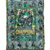 Philadelphia Eagles Super Bowl Champions 2025 Fleece Blanket Quilt 1 CcZ2J