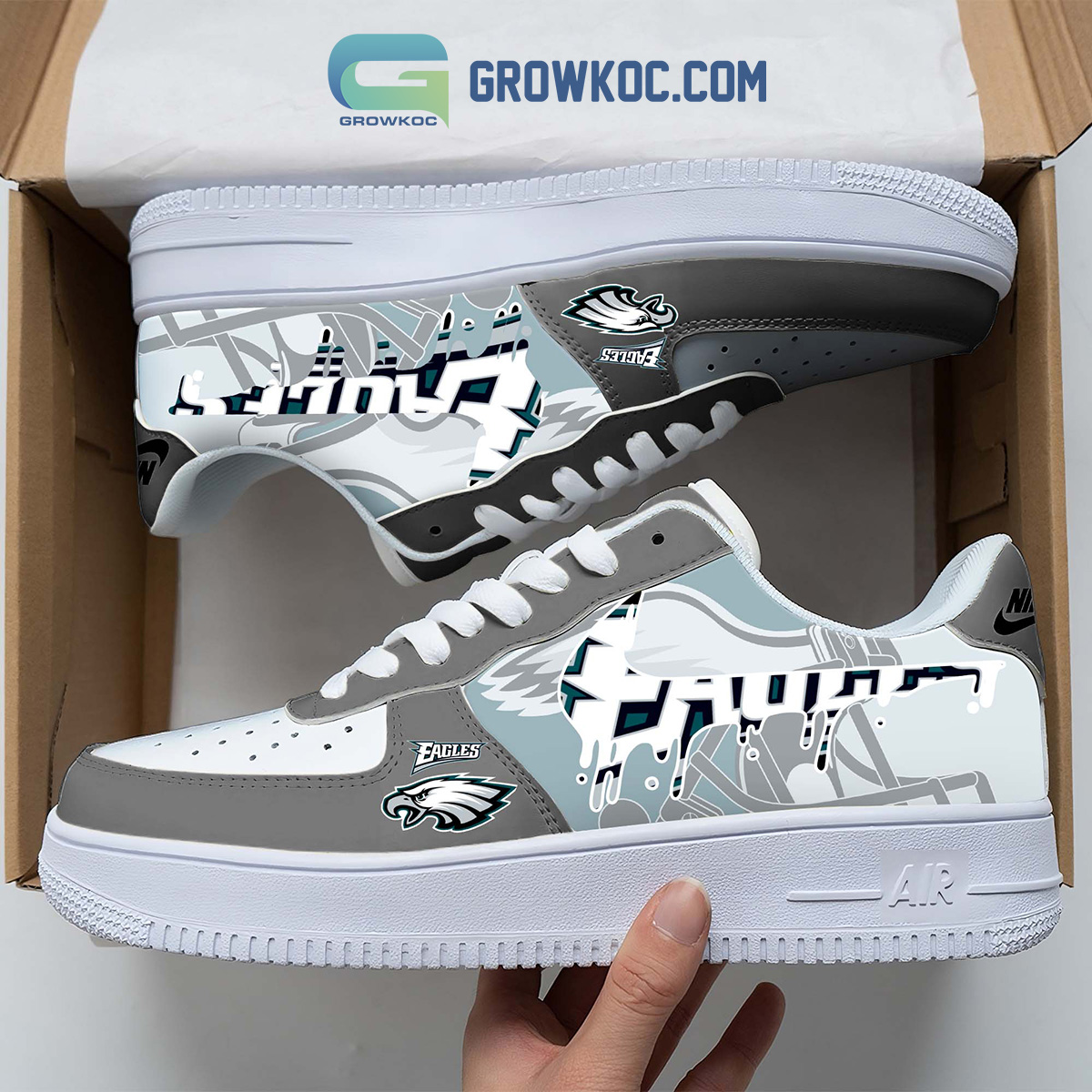Philadelphia Eagles Team Logo Fan Air Force 1 Shoes2B1 7ZuNp