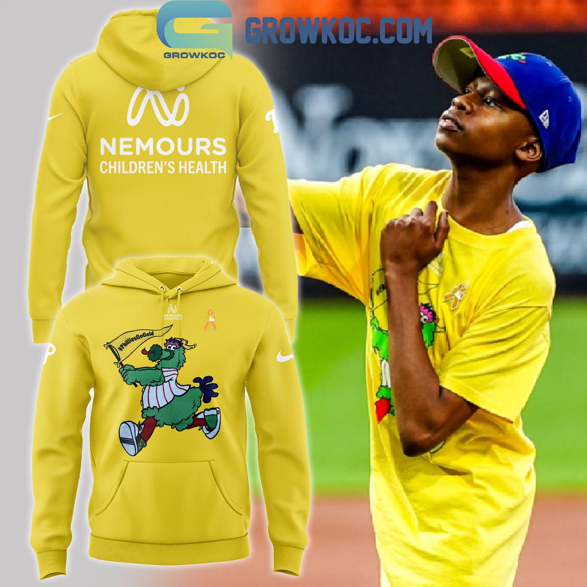 Philadelphia Phillies Childhood Cancer Awareness Personalized Hoodie T Shirt 1 W1UXJ