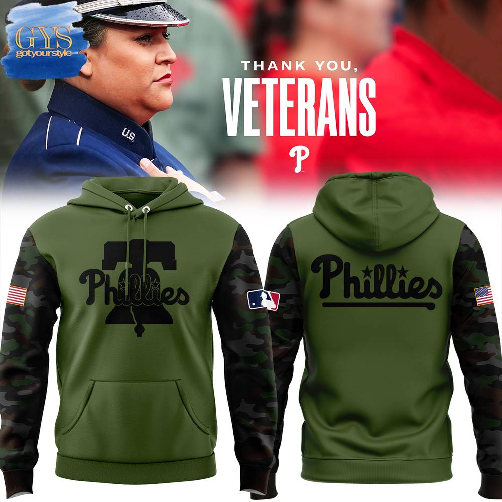 Philadelphia Phillies Veterans Day 2024 Limited Edition Hoodie 1