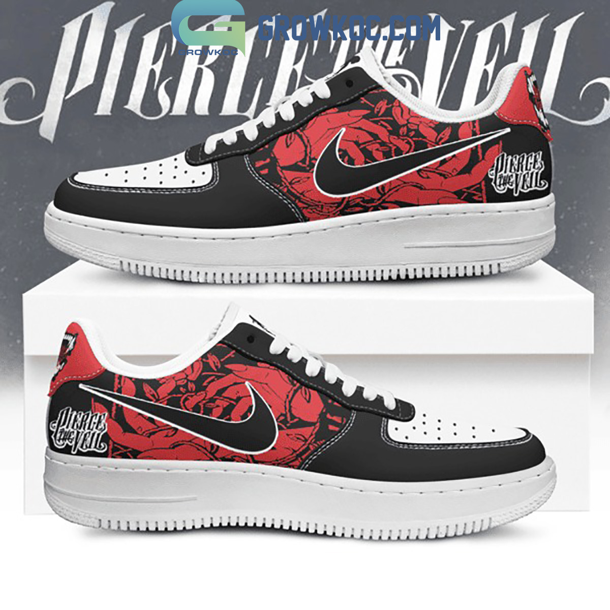 Pierce The Veil One Hundred Sleepless Nights Fan Air Force 1 Shoes2B1 CUXfM
