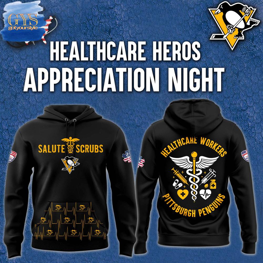 Pittsburgh Penguins 2025 Healthcare Appreciation Night Limited Edition Hoodie 1