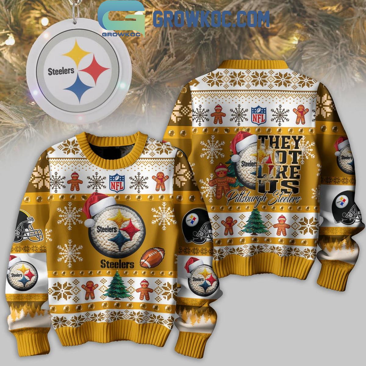 Pittsburgh Steelers 2024 They Not Like Us Steelers Christmas Ugly Sweater 1 TzqSQ