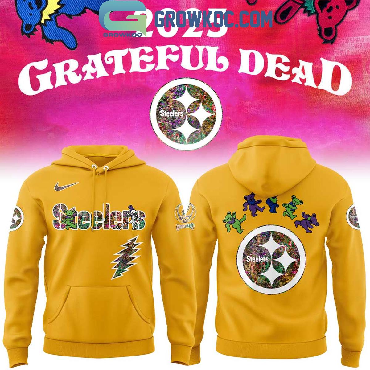 Pittsburgh Steelers Celebration Grateful Dead 60 Years 2025 Hoodie Shirt 1 fztnD