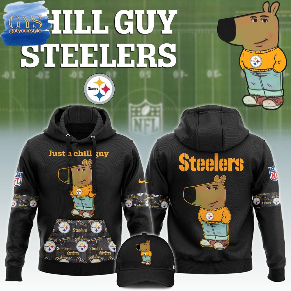 Pittsburgh Steelers NFL x Chill Guy 2024 Limited Edition Hoodie 1