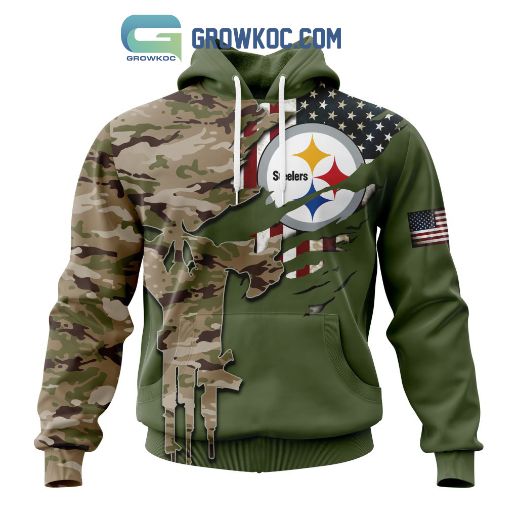 Pittsburgh Steelers Personalized Veterans Camo Hoodie Shirt2B1 N2MxG