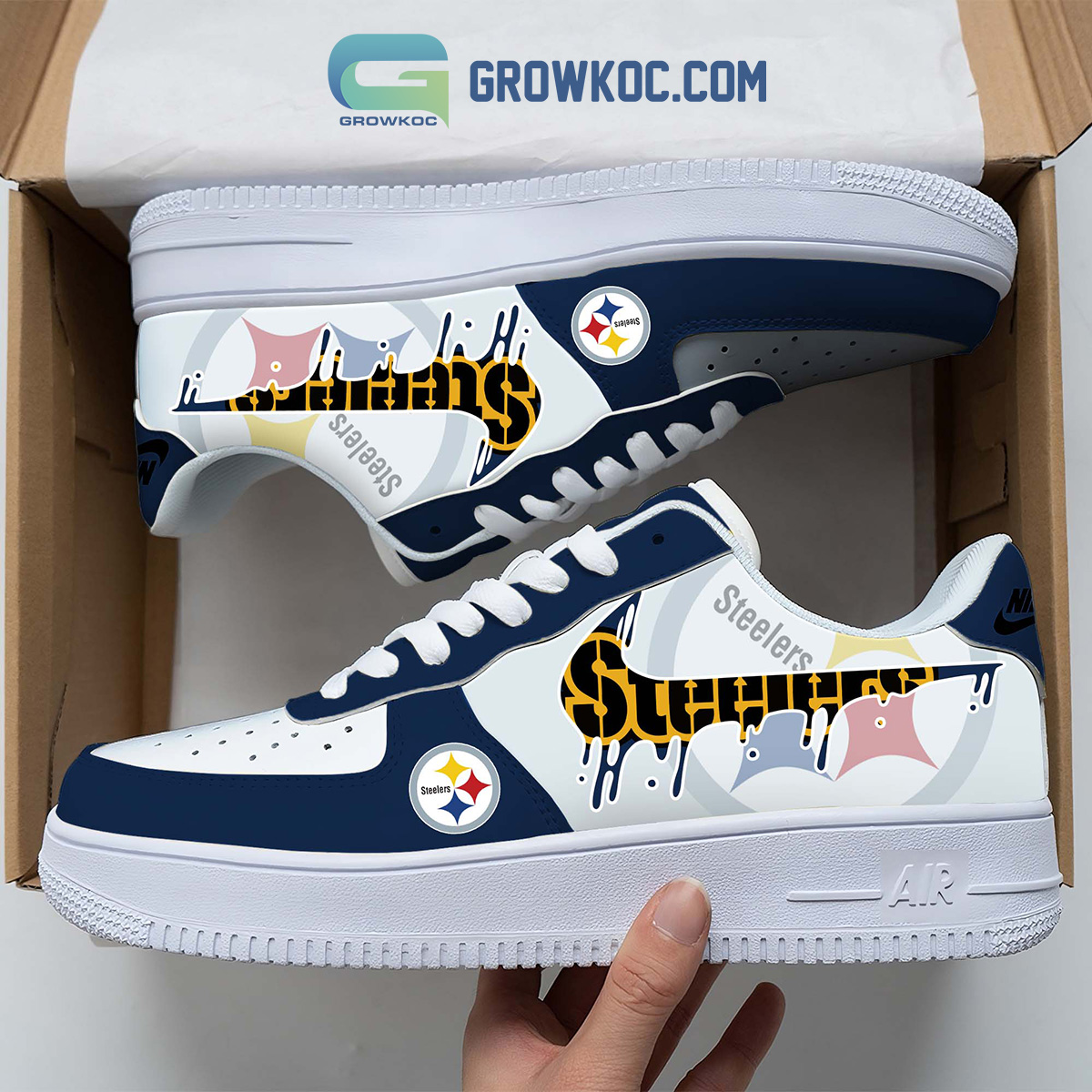 Pittsburgh Steelers Team Logo Fan Air Force 1 Shoes2B1 rNsKr